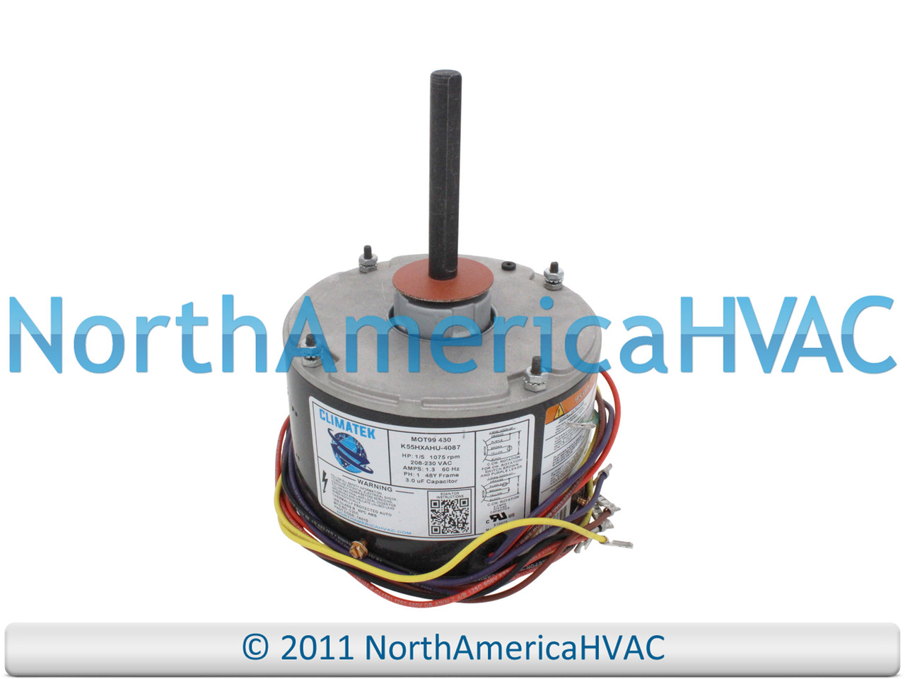 フ5 ワ5 ClimaTek Condenser Fan Motor 1/5 HP Replaces Emerson US Motors